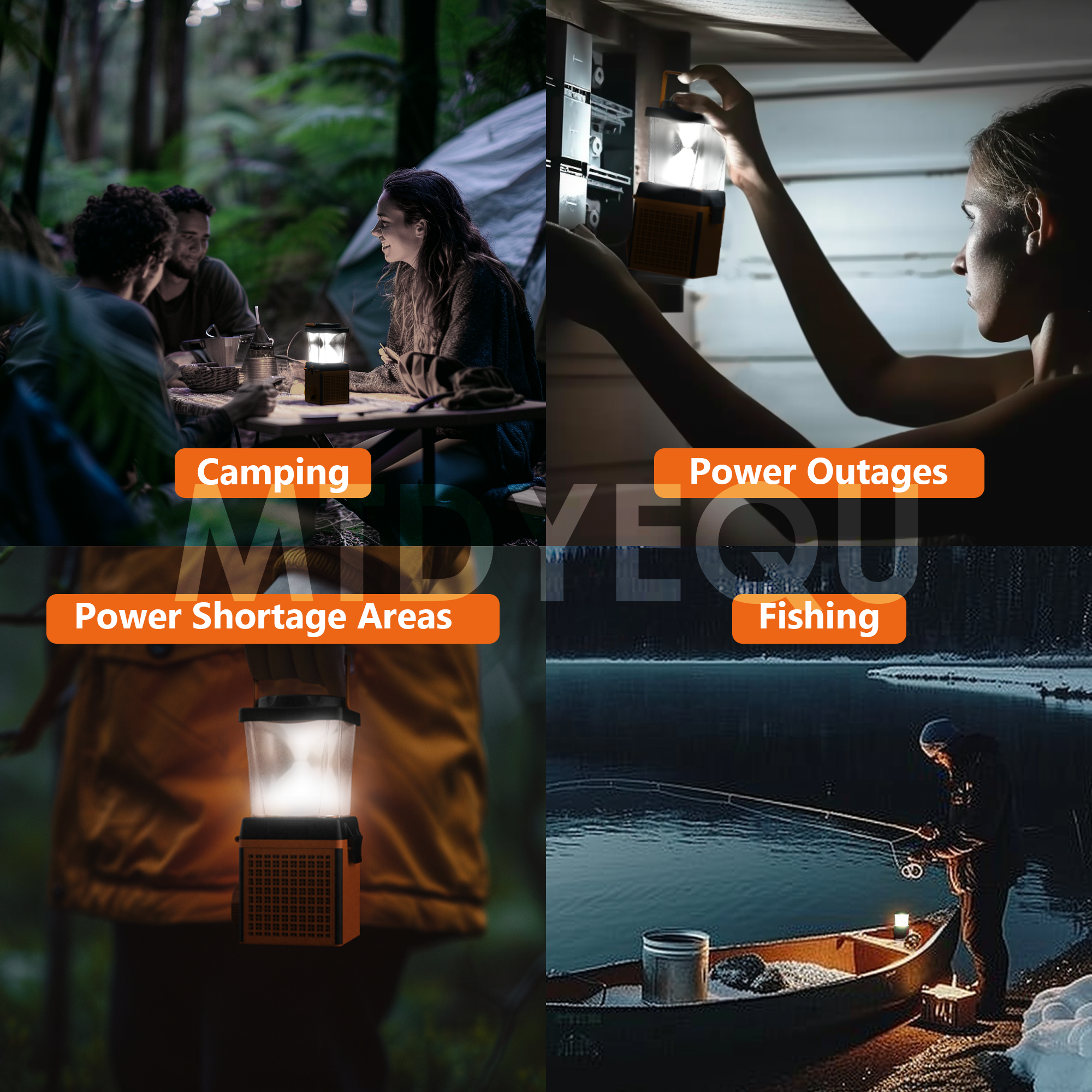 Alternative Energy Lamp Salt Water Powered Light for outdoor activities, camping, hiking, fishing, hunting or night walking.