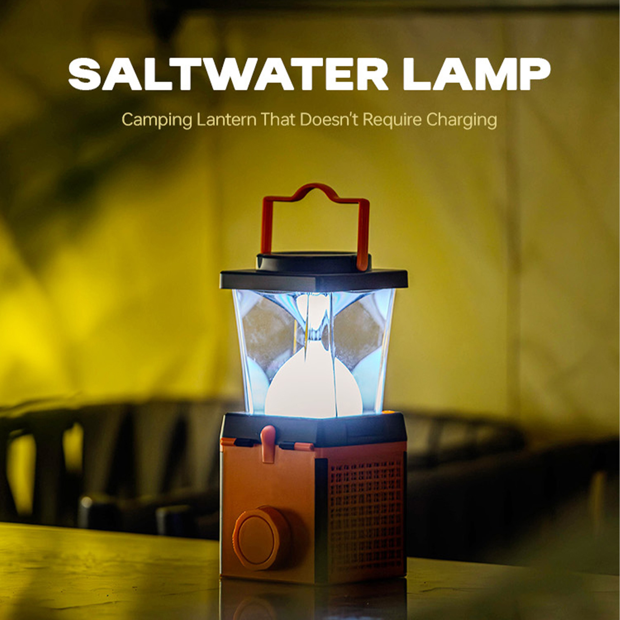 Camping LED salt water light Emergency Light Portable Light Lantern Flashlight suitable for Emergency Power Outages hiking