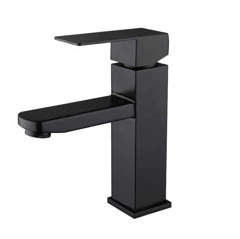 New Design American Sanitary Wares black Surface Single Hole Handle Bathroom Face Basin Sink Waster Body Faucet Tap Taps Mixer