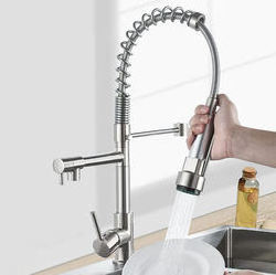 TB-404 tengbo brass spring torneira moncomando gourmet de cozinha goumert pull down out tap kitchen sink taps black faucet