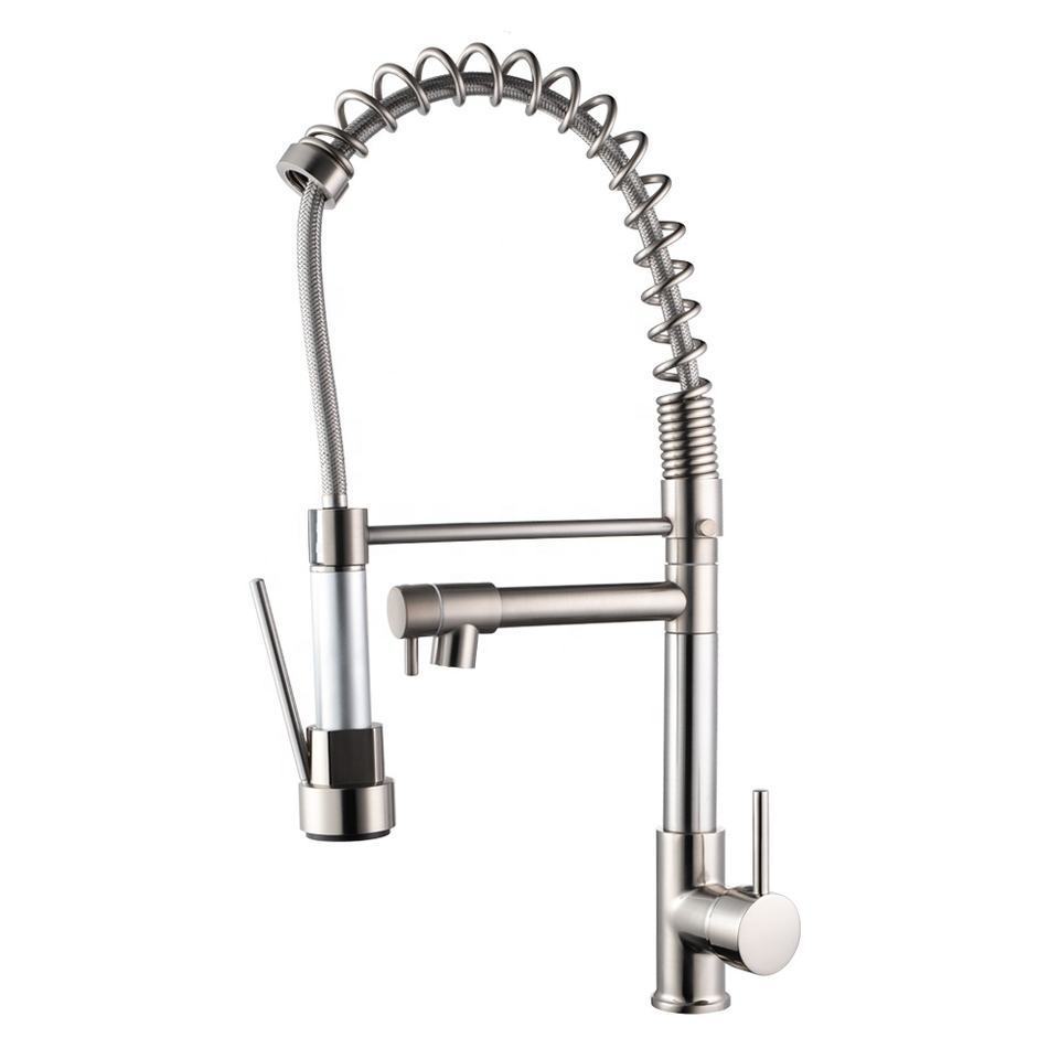 Black Kitchen Faucet Commercial Pull Down kitchen sink faucet with sprayer kitchen mixer tap