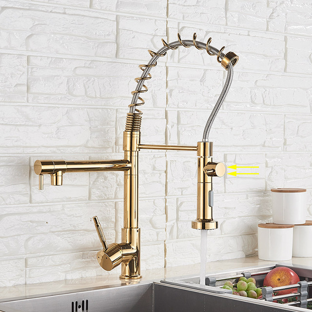 Factory supply attractive price black design luxury kitchen faucets