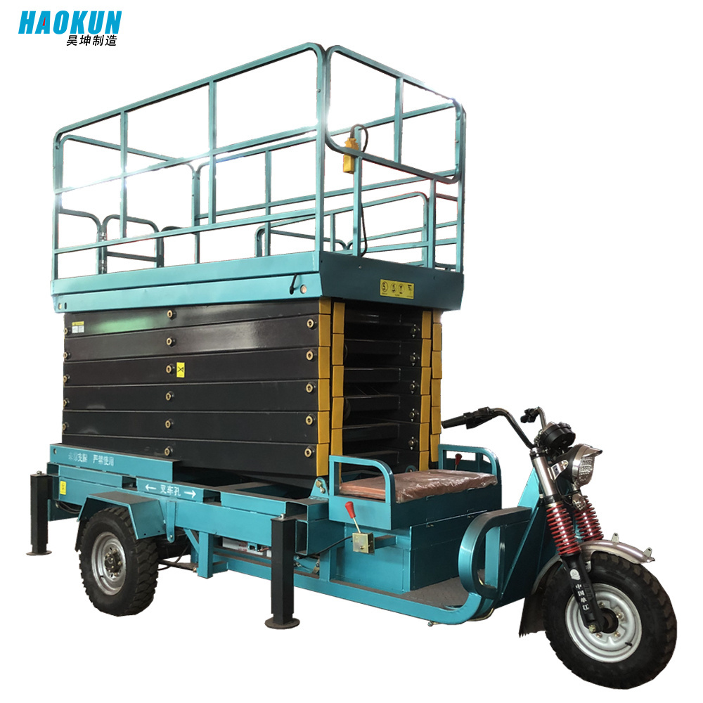 Vehicle Truck Mounted Scissor Hydraulic Lift Table High Rise Working Platform for cleaning window and maintenance garden repair