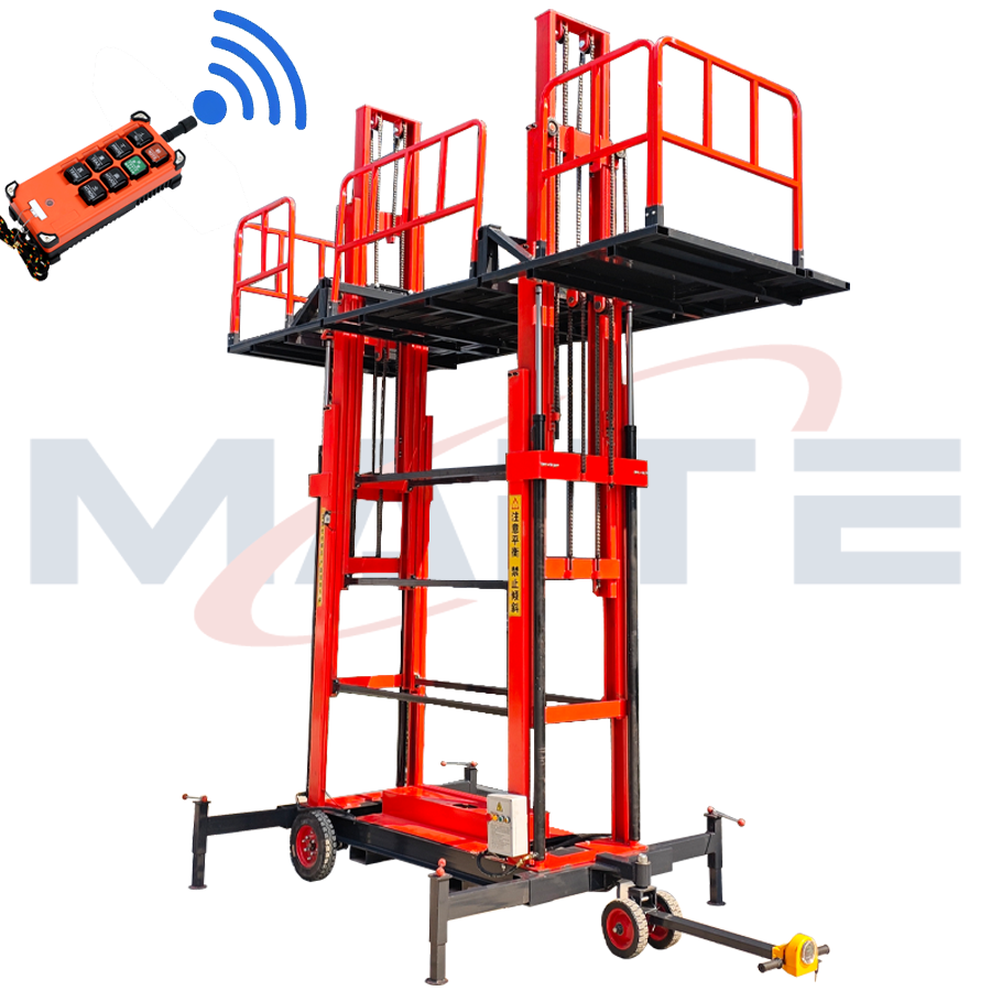 aerial working hoisted aluminum hanging cargo hydraulic lift scaffolding electric suspend lift lifting platforms