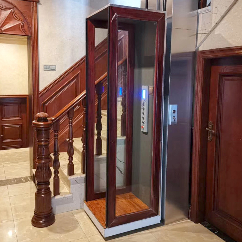 2-4 floors Indoor &Outdoor Electric Residential Cheap Passenger Elevator Lift Small Home Lift For Sale