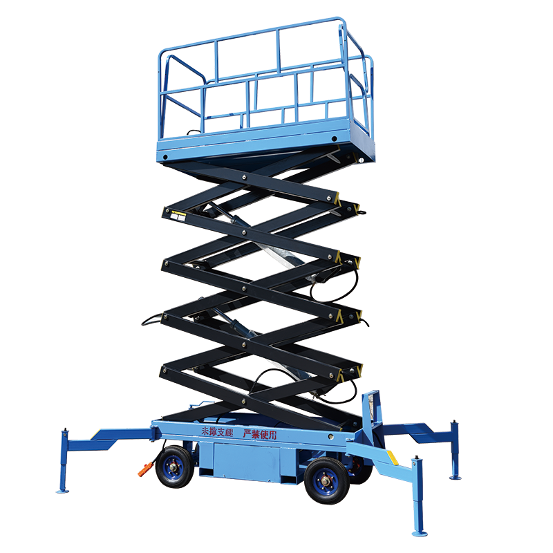 10M 15M 20M Safety Manufacturer Self-propelled Mobile Hydraulic Scissor Lift Cargo Lifting Platform with Outriggers