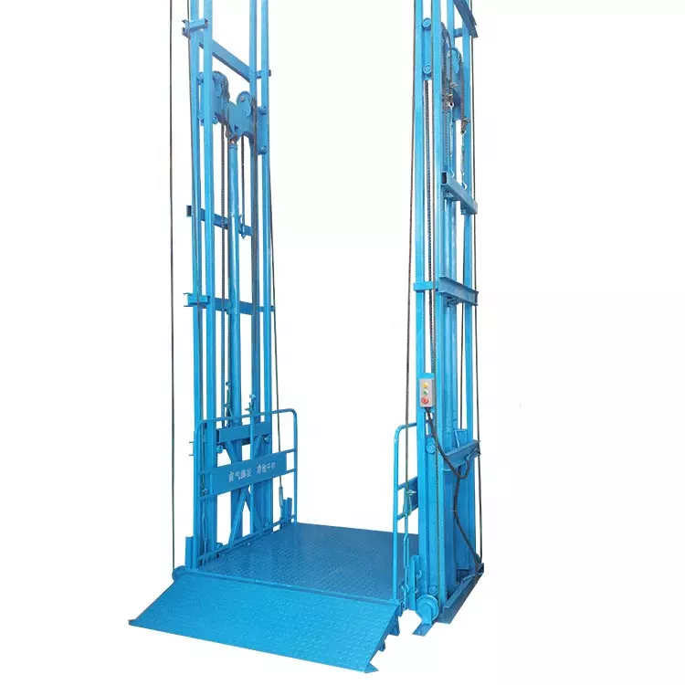 Hydraulic Enclosed/Exposed Freight Elevator Aerial Vertical Loading Platform for Warehouse