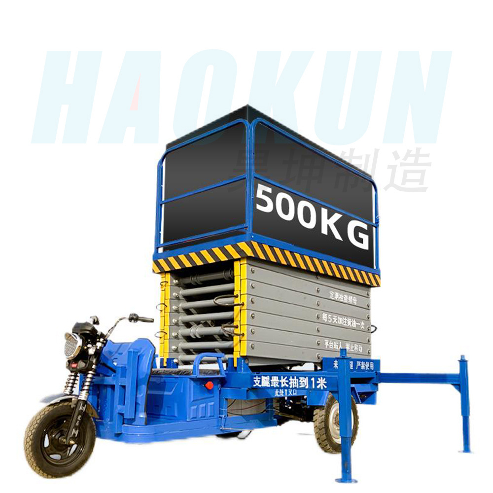 Vehicle Truck Mounted Scissor Hydraulic Lift Table High Rise Working Platform for cleaning window and maintenance garden repair