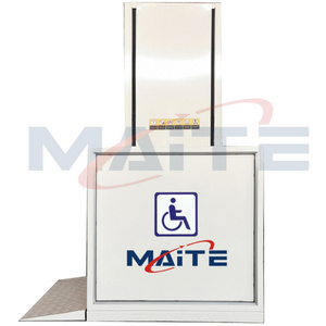 Ce Small Home Vertical Stair Wheelchair Disabled Lift Hydraulic Vertical Lift Indoor Or Outdoor Elevators For Disabled