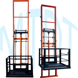 Best price indoor small full caged enclosed hydraulic cargo lift elevator