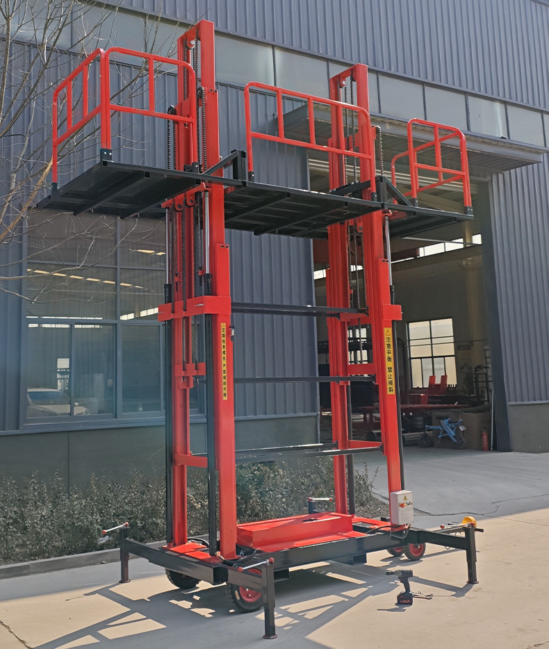 aerial working hoisted aluminum hanging cargo hydraulic lift scaffolding electric suspend lift lifting platforms