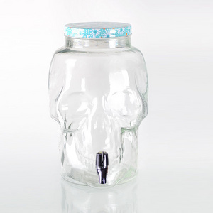 8L Skull shape hot beverage dispenser,large beverage dispenser