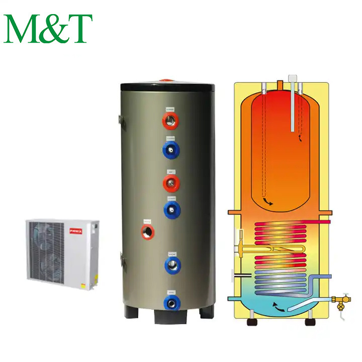 100 Liter Czech trendy product split tepelne cerpadlo thermo pump air to water heat pump water heaters boiler dhw tank