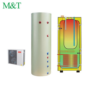 Inverter heat pump 12kw power world hot water unit water to water system buffer tank 200l