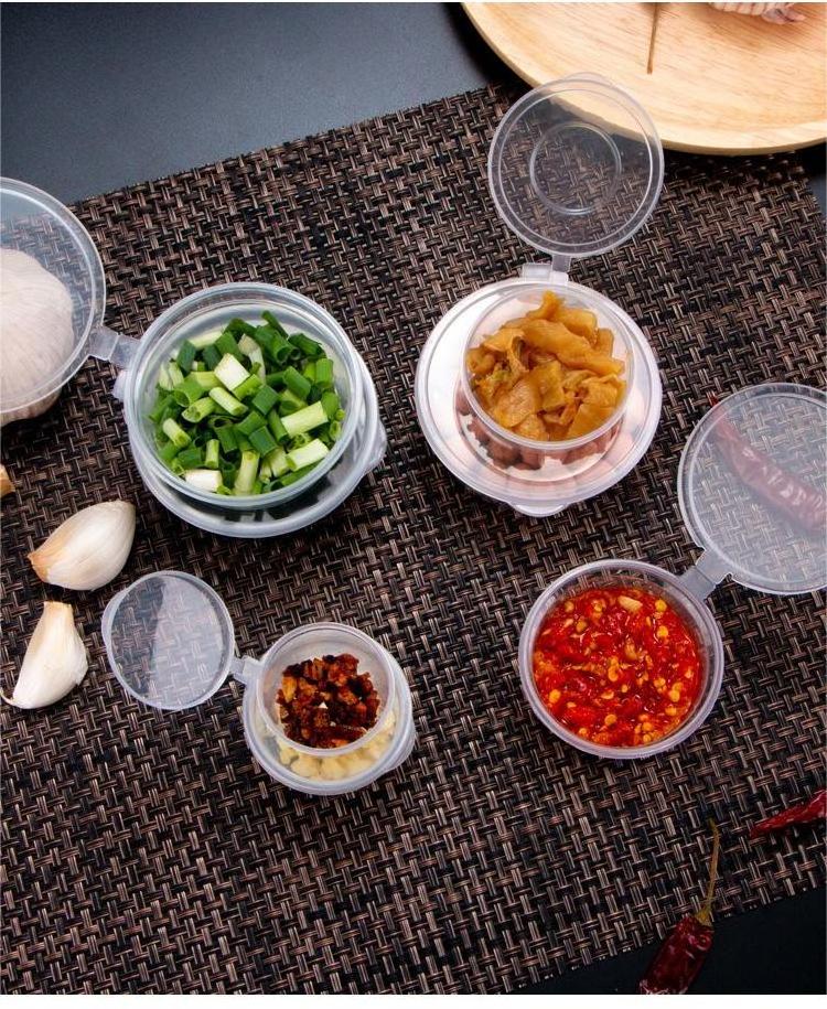 Malaysia Wholesales Sauce Container Plastic PP with Disposable Materials Clear Cups Dipping Sauce