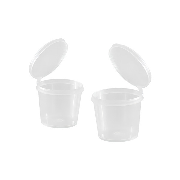 Malaysia Wholesales Sauce Container Plastic PP with Disposable Materials Clear Cups Dipping Sauce