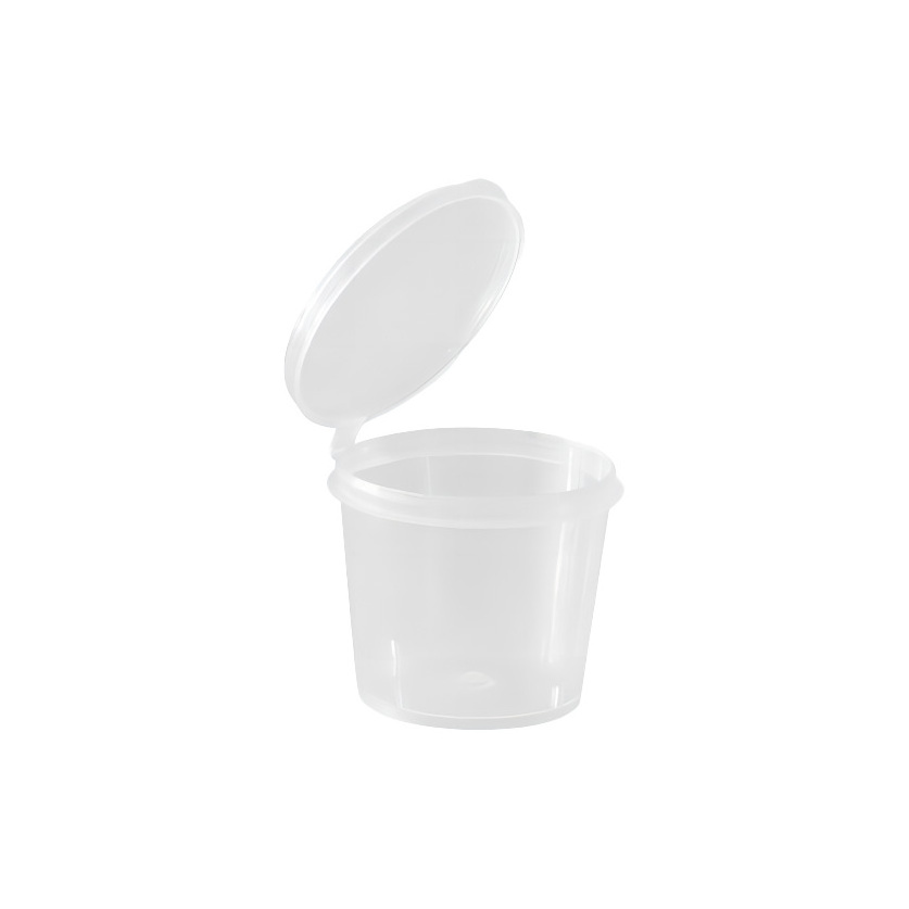 Malaysia Wholesales Sauce Container Plastic PP with Disposable Materials Clear Cups Dipping Sauce