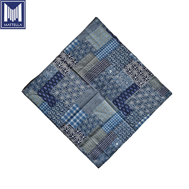 indigo dyeing printing pattern 100% cotton vintage selvedge motorcycle denim men bandanas kerchief scarf