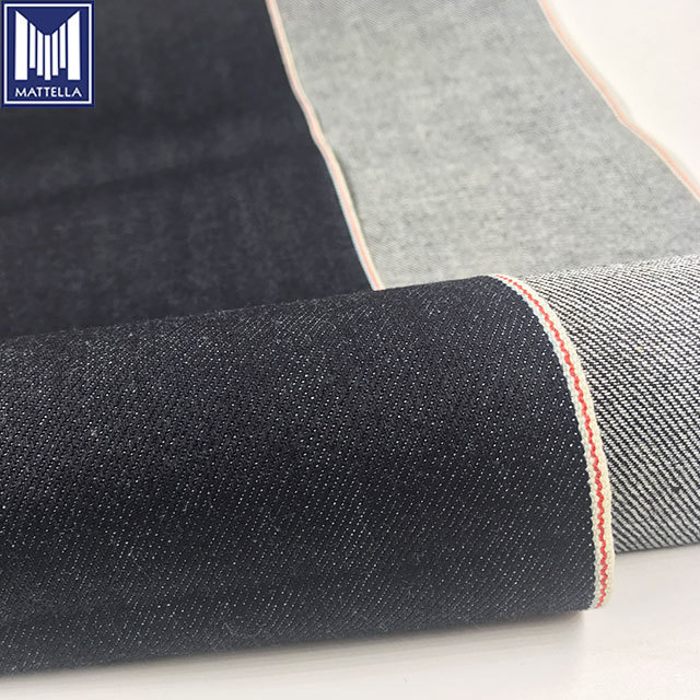 12oz 98 cotton 2 elastane spandex japanese organic cotton stretch selvedge denim fabric for jeans