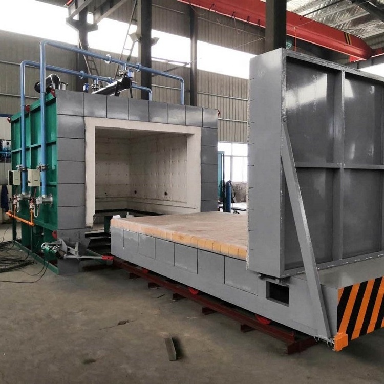 China Large nature gas bogie hearth furnace bogie hearth stress relieving furnace nature gas annealing furnace for sale