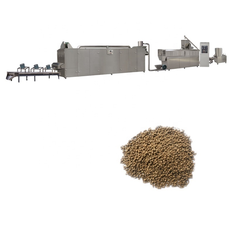 Fish Pet Feed Processing Bulking Machines Dry Floating Sinking Fish Shrimp Food Pet Food Feed Pellet Extruder Bulking Machine