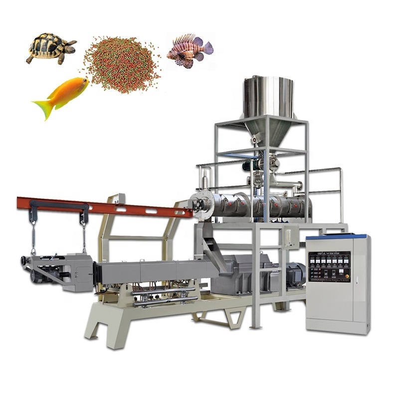 Fish Pet Feed Processing Bulking Machines Dry Floating Sinking Fish Shrimp Food Pet Food Feed Pellet Extruder Bulking Machine