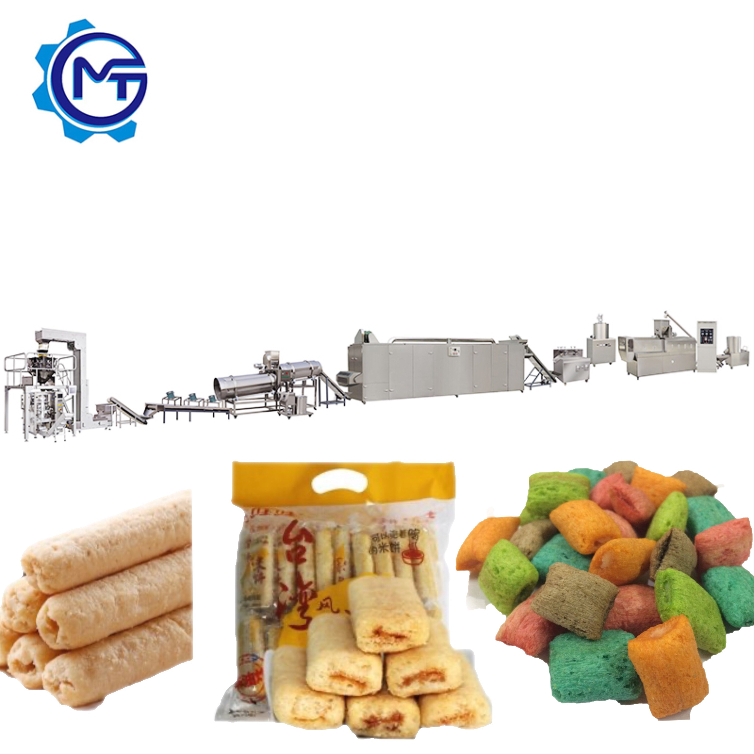 rice puff machine puff corn cheese puffs making machine produce in china