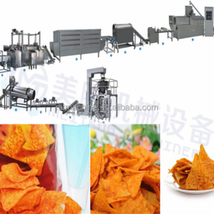 Dorito chips making equipment Tortilla corn chips processing line chips extruding machinery