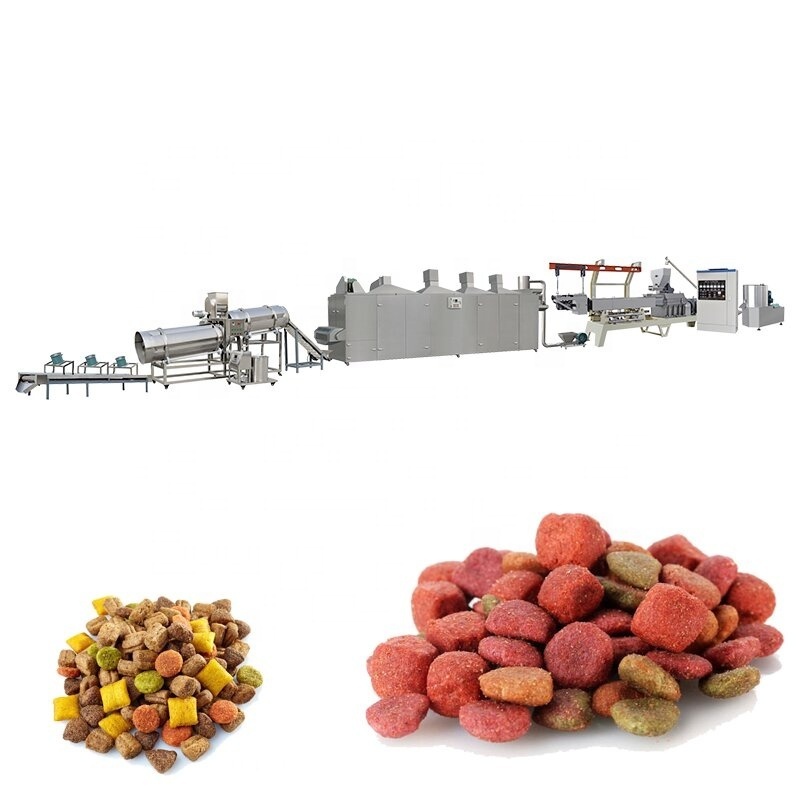 100-500 kg/h  automatic Pet Food Making Machine Dog Food processing line