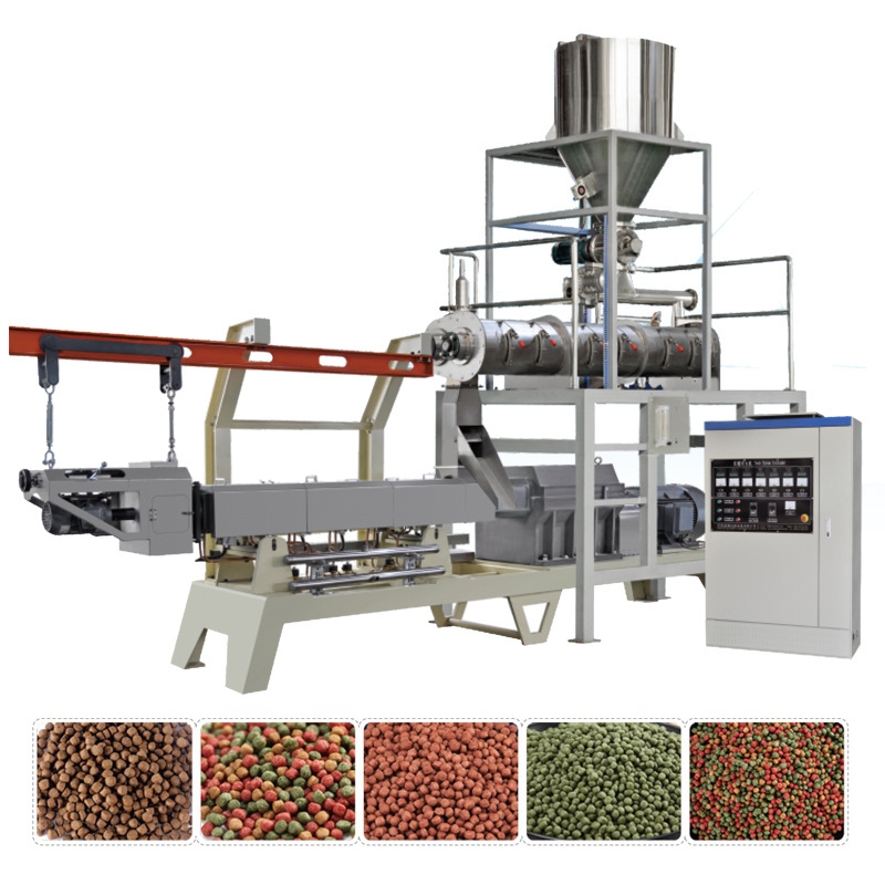 Floating Fish Feed Making Machine Aquatic Feed Processing Sinking Fish Feed Manufacturing Equipment