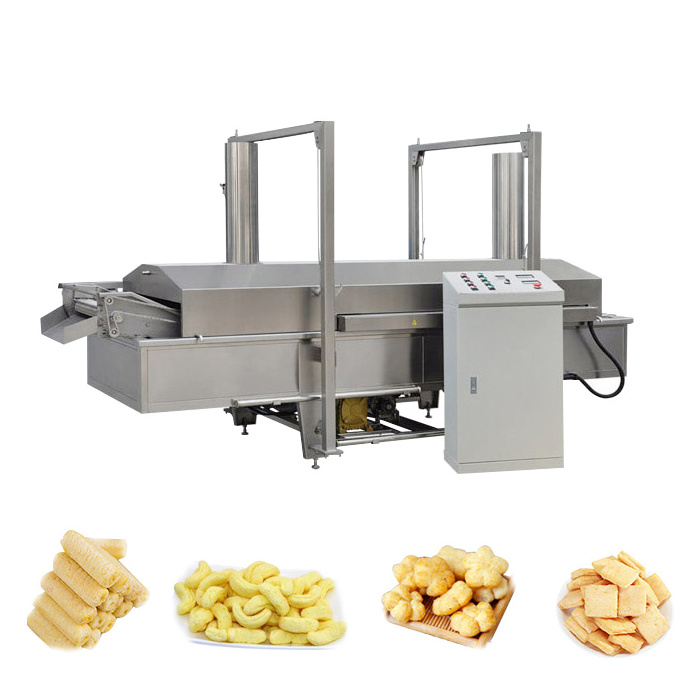 Continuous Conveyor Chip Deep Fryer Falafel Crispy Chicken Broasted Automatic Fry Machine