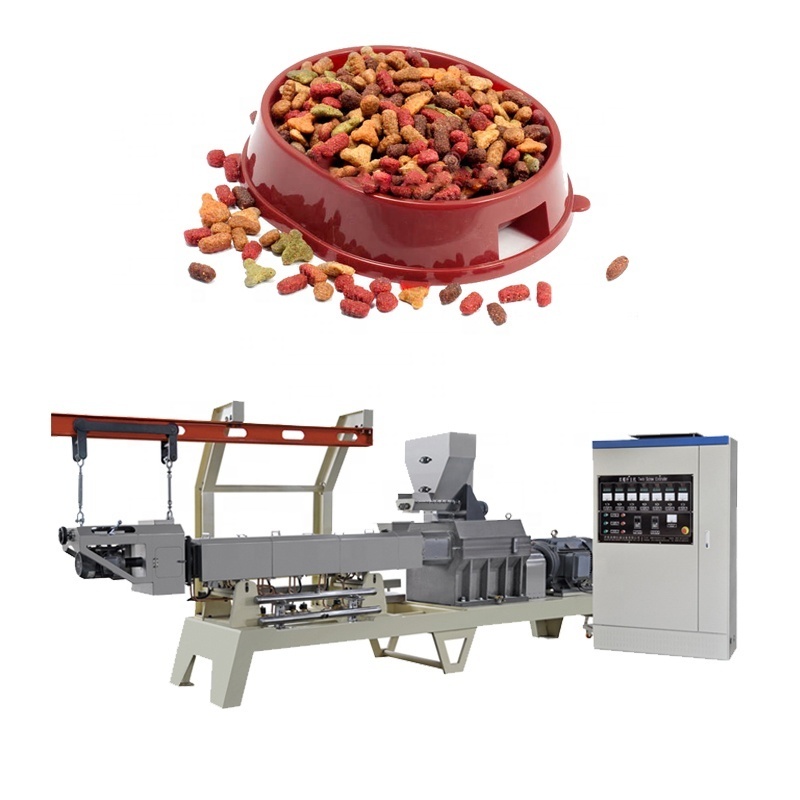 Dry wet pet food pellet processing making extruder machine dog food machine price dry cat food making machine