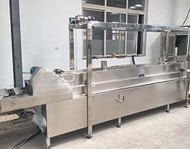 Continuous Conveyor Chip Deep Fryer Falafel Crispy Chicken Broasted Automatic Fry Machine