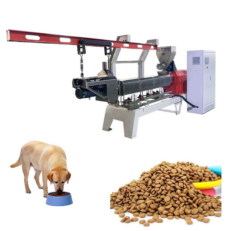 Puffed puppy Pet dog food feed extruder processing plant production line machinery equipment