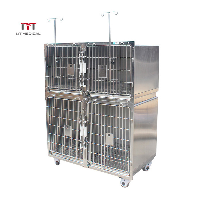 MT Medical 2022 Latest Veterinary Stainless Steel Dog Kennel Cages Vet Cage Animal Cages For Sale