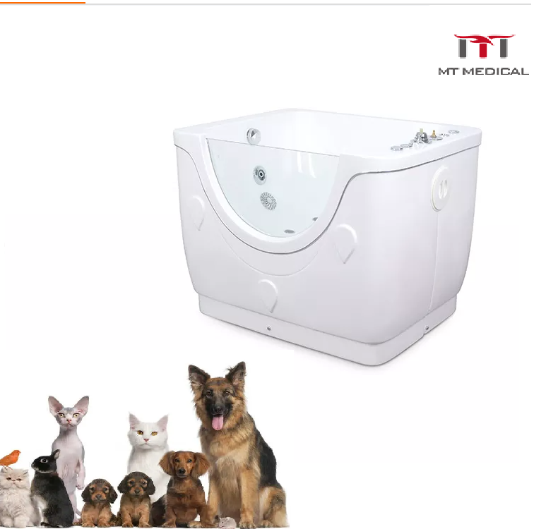 MT MEDICAL Pet Dog Cat Washing Shower Grooming Portable Plastic Bath Tub SPA with Bubbles