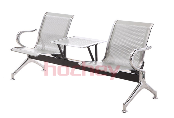 MT MEDICAL Metal Airport Public Seating Waiting Room Chair 5-seater Waiting Chair Waiting Area Stainless Steel 5 Years