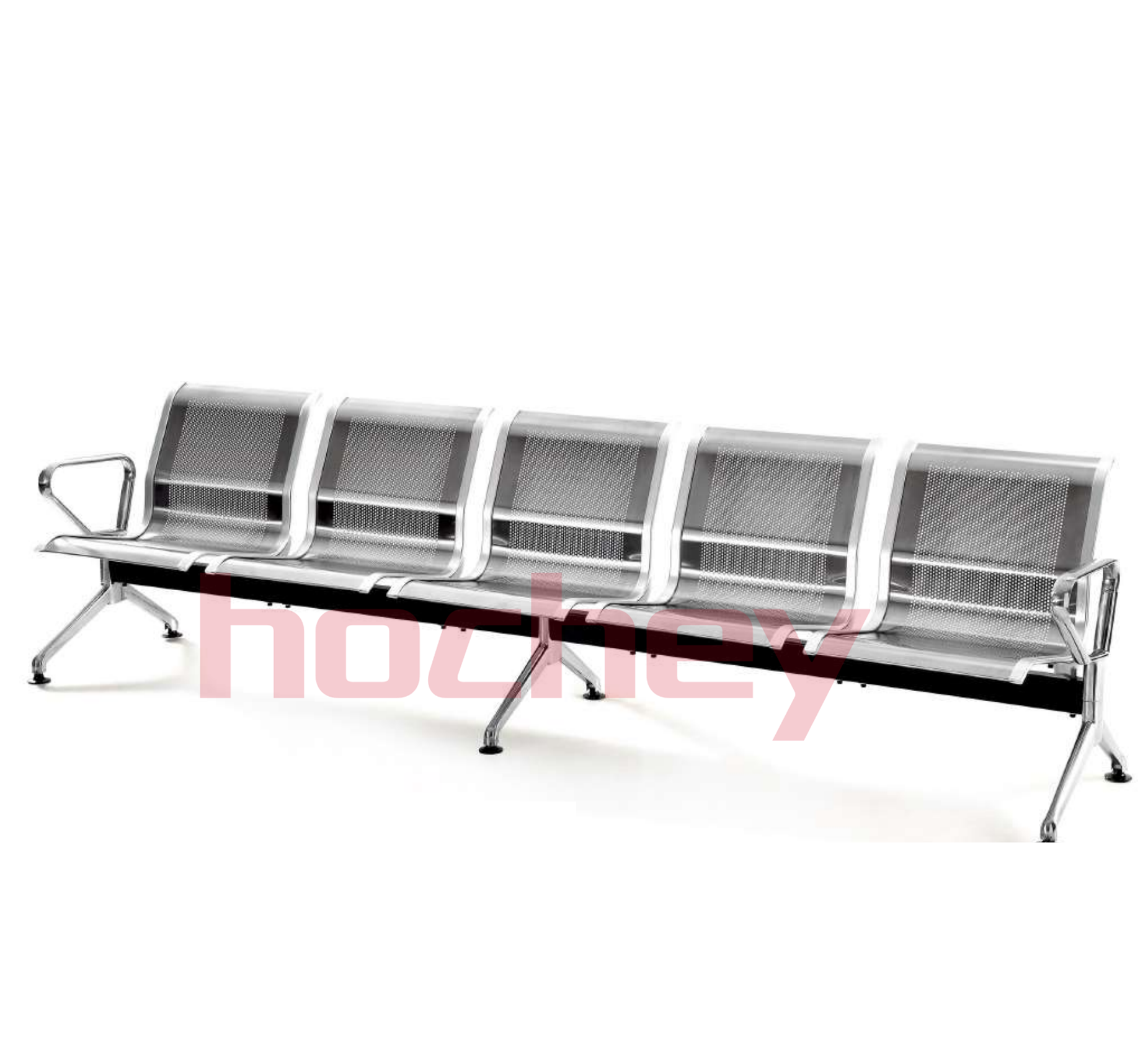 MT MEDICAL Metal Airport Public Seating Waiting Room Chair 5-seater Waiting Chair Waiting Area Stainless Steel 5 Years