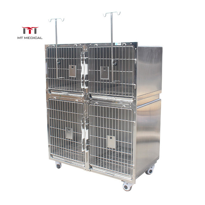 MT Medical 2022 Latest Veterinary Stainless Steel Dog Kennel Cages Vet Cage Animal Cages For Sale