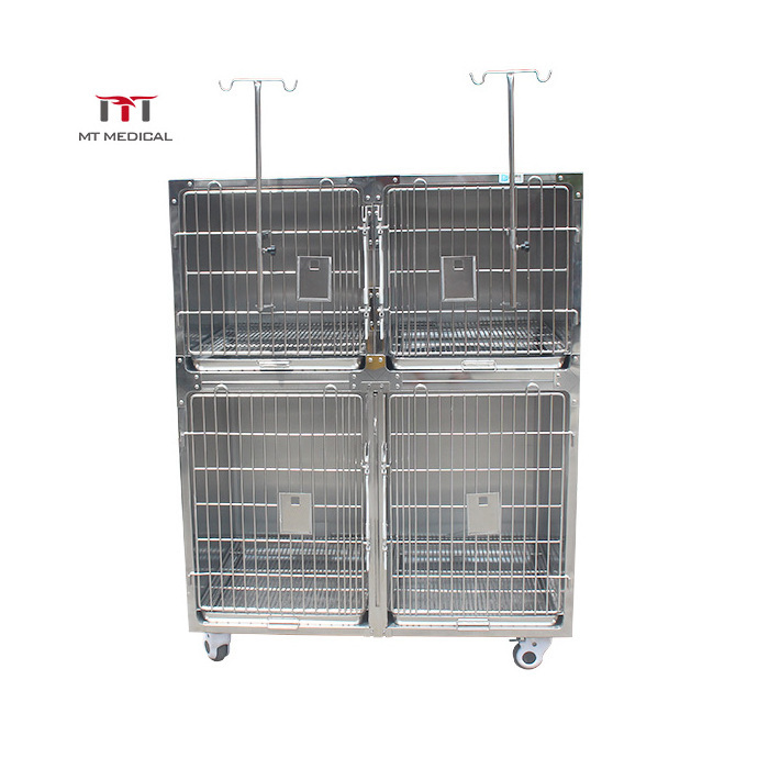 MT Medical 2022 Latest Veterinary Stainless Steel Dog Kennel Cages Vet Cage Animal Cages For Sale