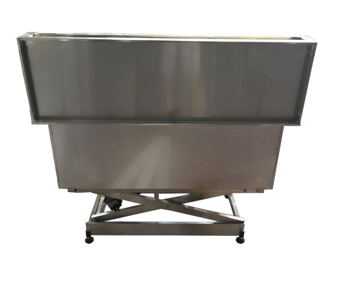 Pet equipment stainless steel electric lift dog grooming bathtub for sale