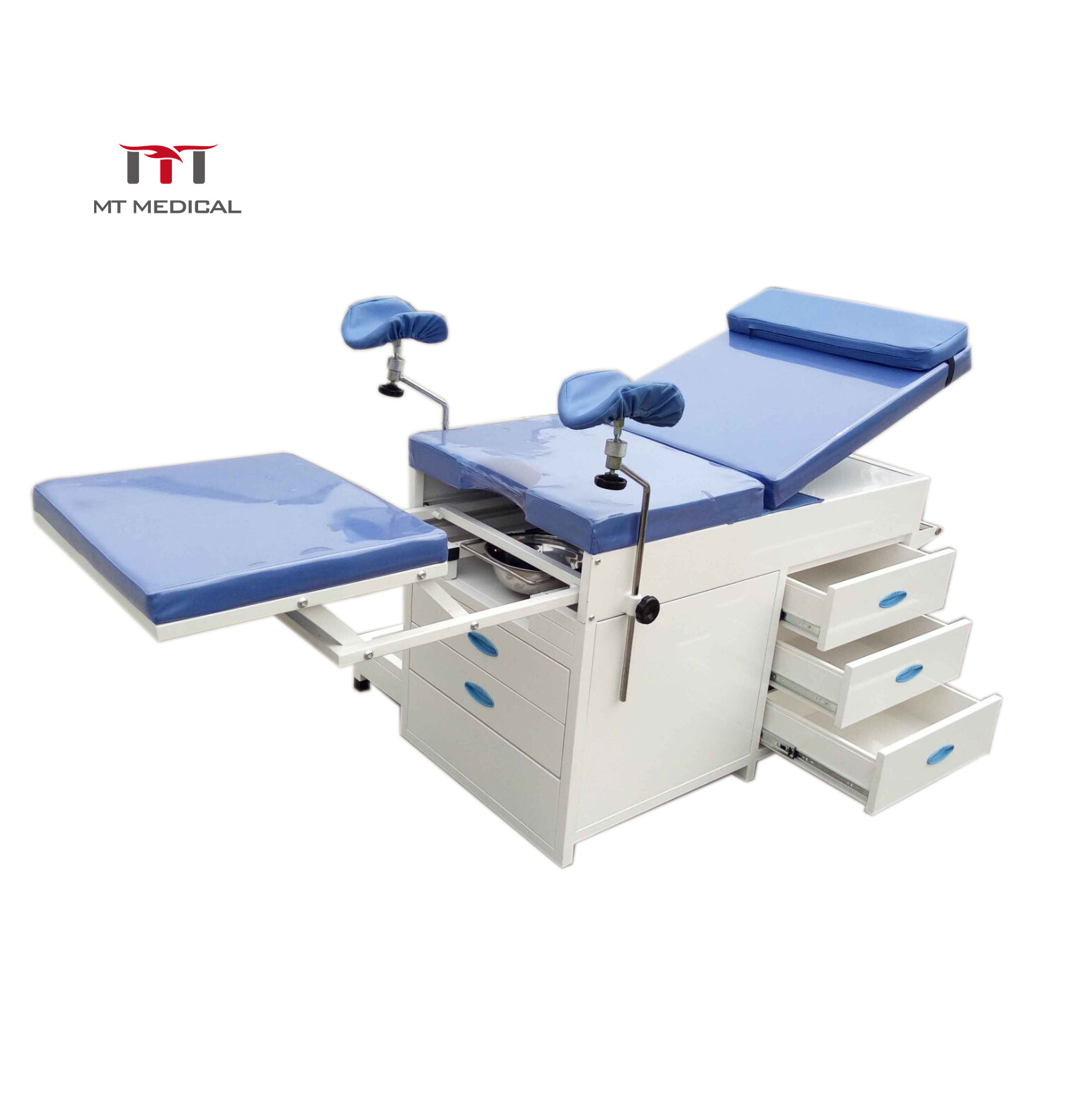 MT Medical ET-1exam table Adjustable Hospital Patient Examination delivery bed with drawers gyno exam table