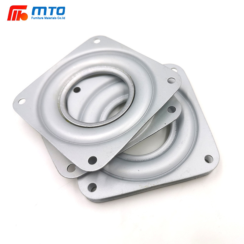 High Quality Lazy Susan Swivel Plate Square Metal Seat Memory Rotating Mechanism Swivel Plate