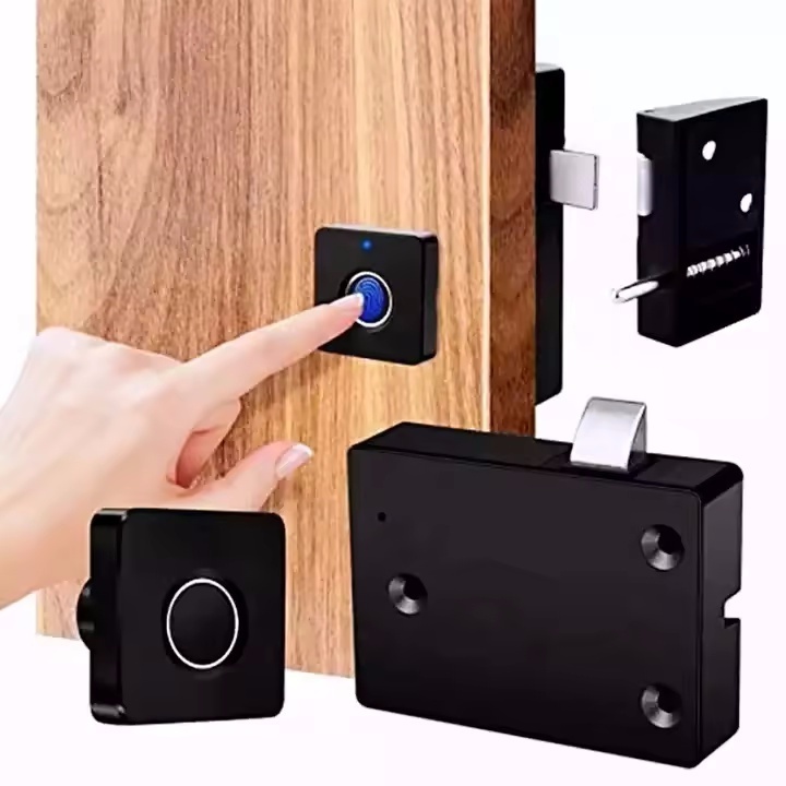 Mtoph 2024 high quality Tuya drawer lock Smart cabinet door hidden biometric smart electronic fingerprint cabinet drawer lock