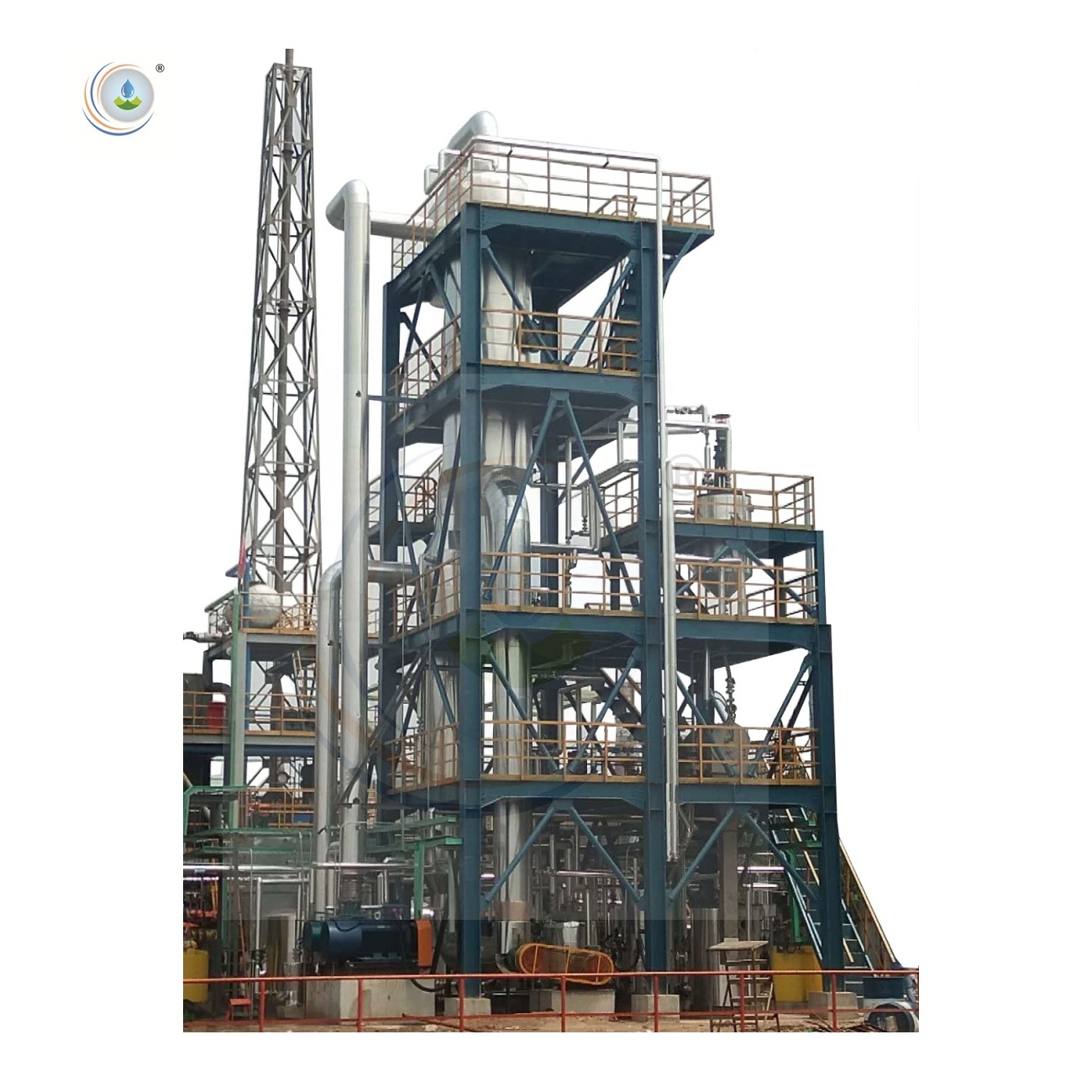 Falling Film MVR Evaporator System for evaporation and crystallization materials concentration vacuum evaporator