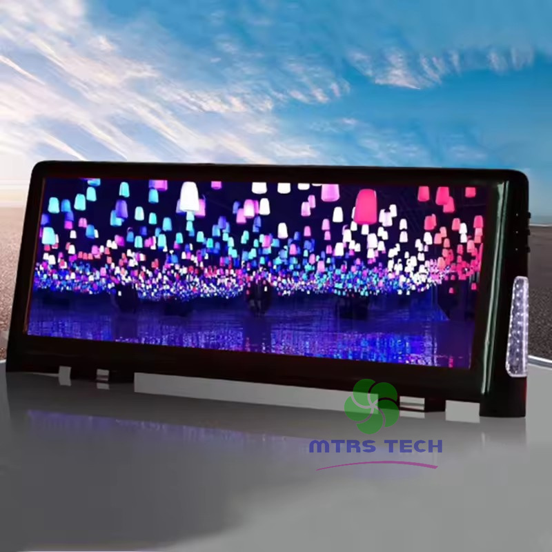 LED Visual 3G/4G Wifi USB control car advertising screen double sided advertising led sign taxi top led display bus sign board