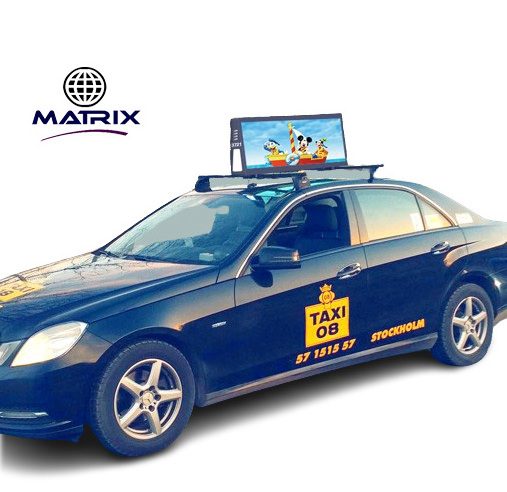 Taxi Waterproof Double Sided Advertising LED Display Car Taxi Led Sign Bus Rear Window LED Display Screen