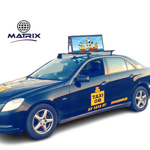 Taxi Waterproof Double Sided Advertising LED Display Car Taxi Led Sign Bus Rear Window LED Display Screen