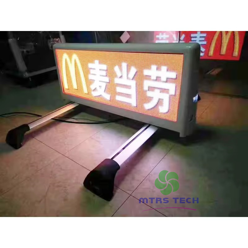 Taxi Waterproof Double Sided Advertising LED Display Car Taxi Led Sign Bus Rear Window LED Display Screen