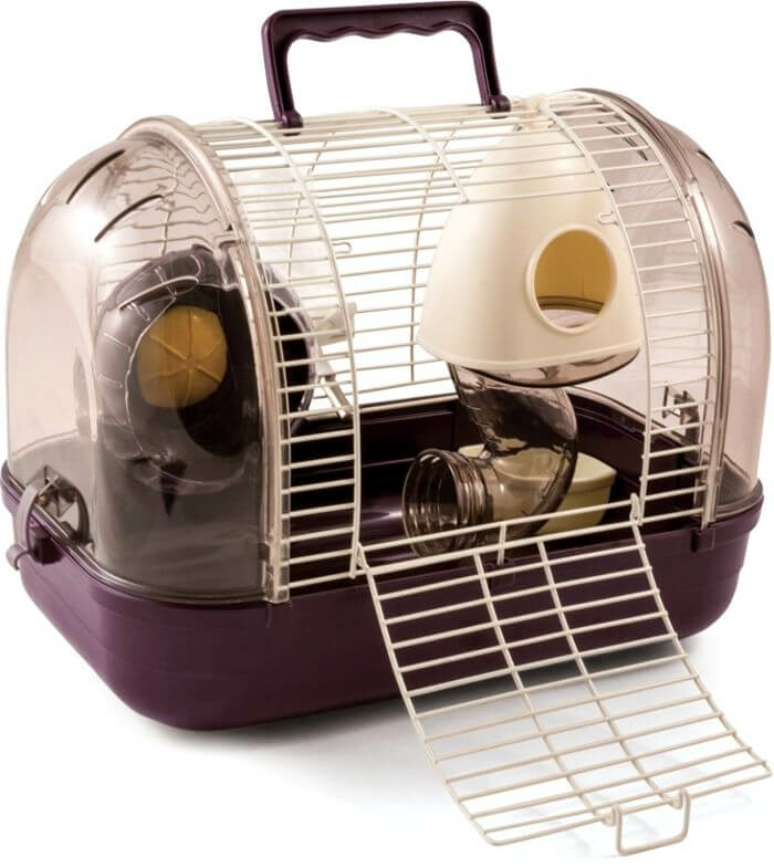 Transparent Hamster Cage Outdoor Travel Carrier Transparent Bird Carrier